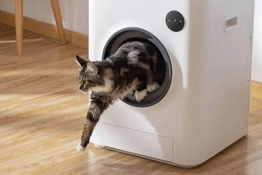 automatic self cleaning cat litter box